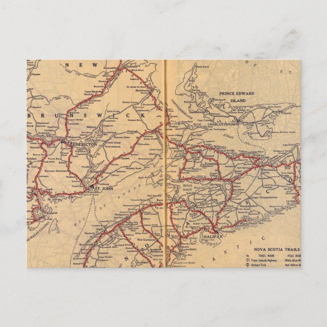 Maritime Provinces 2 Postcard (Front)