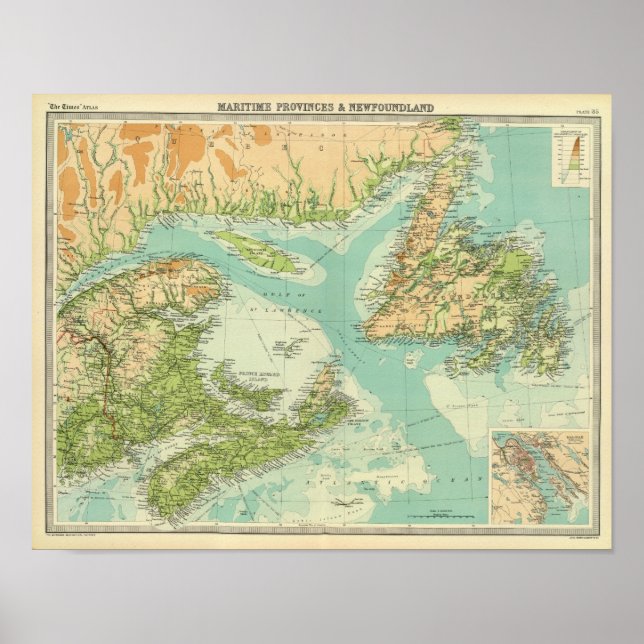 Maritime Provinces & Newfoundland Poster (Front)