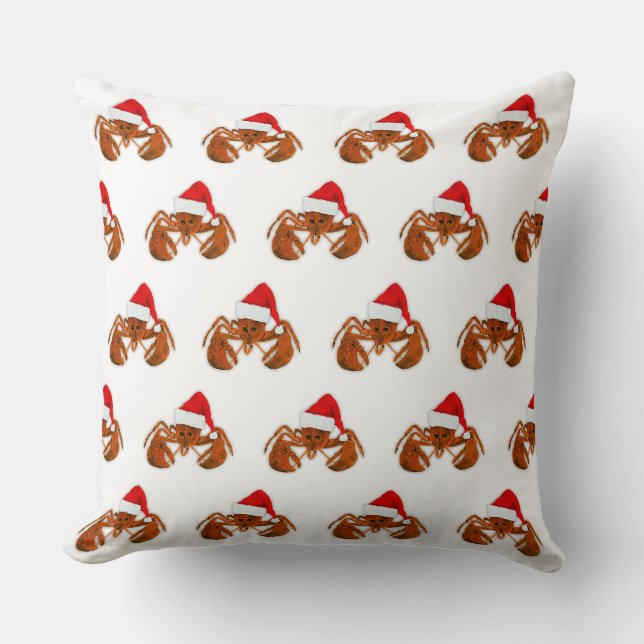 Maritime Santa Claus Lobster Cushion (Front)