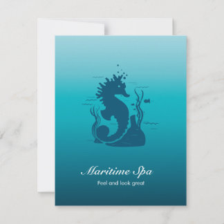 MARITIME SPA SEAHORSE ALGA AND CORALS BLUE