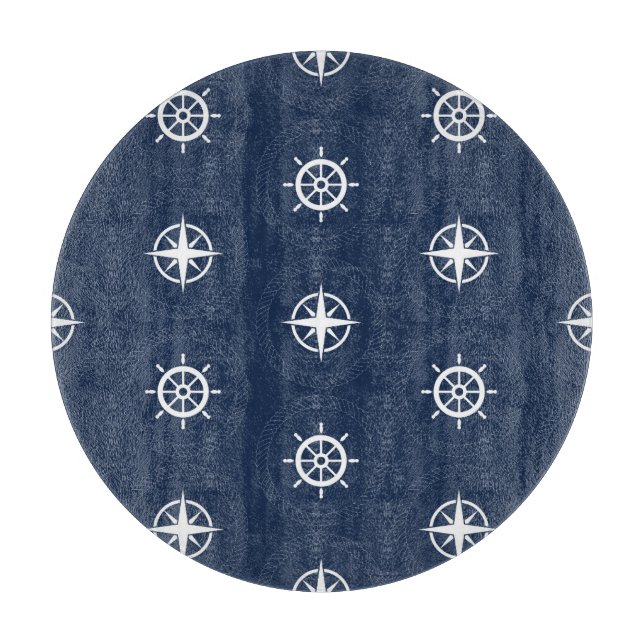 Maritime Tool Pattern Cutting Board (Front)
