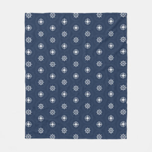 Maritime Tool Pattern Fleece Blanket