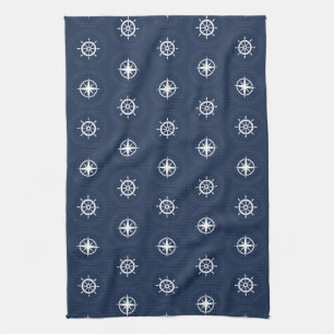 Maritime Tool Pattern Tea Towel