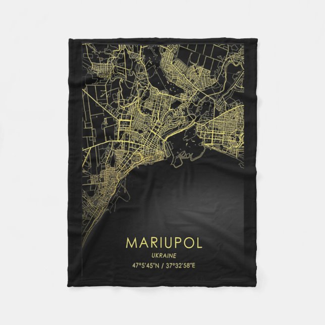 Mariupol Ukraine  Fleece Blanket (Front)