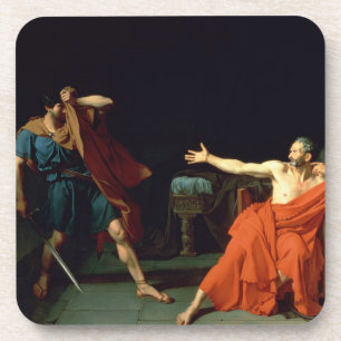 Marius at Minturnae, 1786 (oil on canvas) Coaster