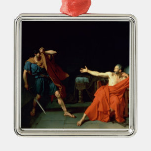 Marius at Minturnae, 1786 (oil on canvas) Metal Tree Decoration