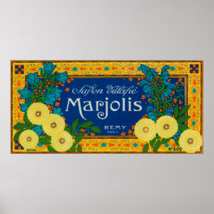 Marjolis Soap LabelParis, France Poster