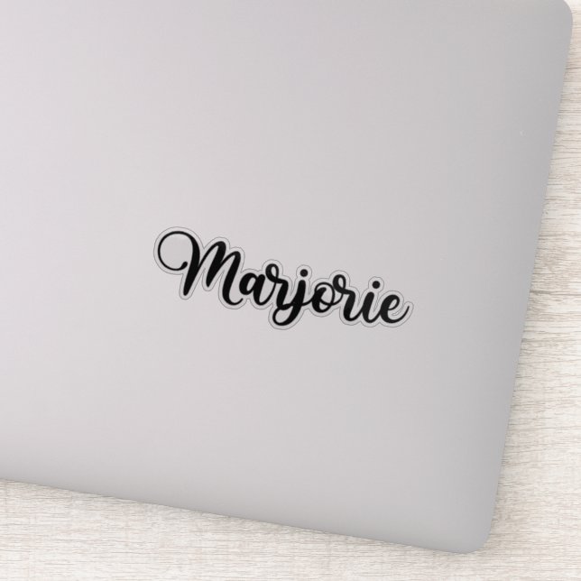 Marjorie Name - Handwritten Calligraphy (Detail)