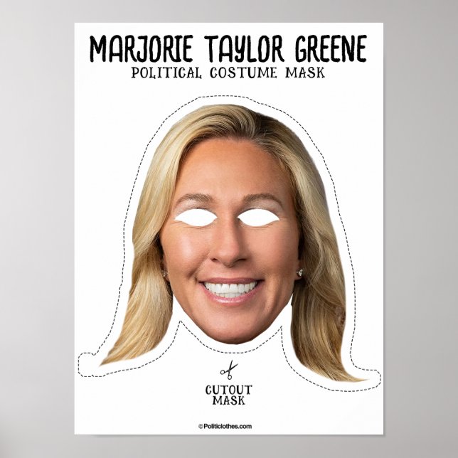 Marjorie Taylor Greene Costume Mask Poster (Front)