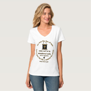 Mark 10:45 KJV Bible Verse Faith With Scriptures T-Shirt