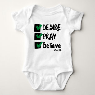 Mark 11:24 KJV Bible Scripture Unisex Baby Bodysuit