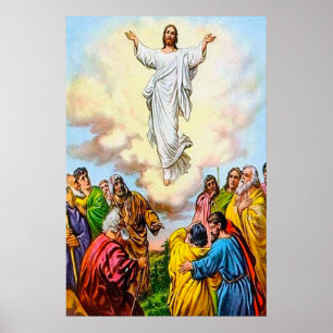 Mark 16:19-20 Jesus Returns to the Father poster