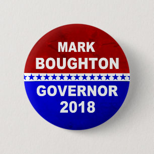 Mark Boughton Connecticut Governor 2018 6 Cm Round Badge