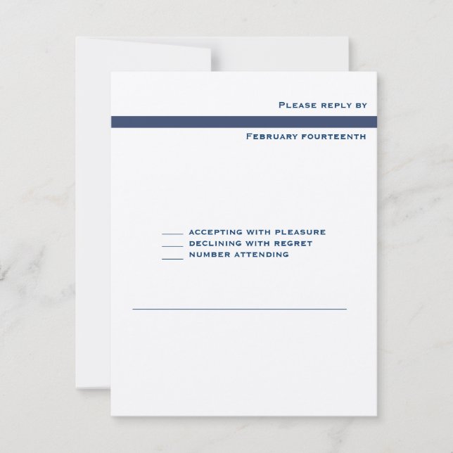 Mark Metallic Navy Bar Mitzvah Invitation Hebrew (Front)