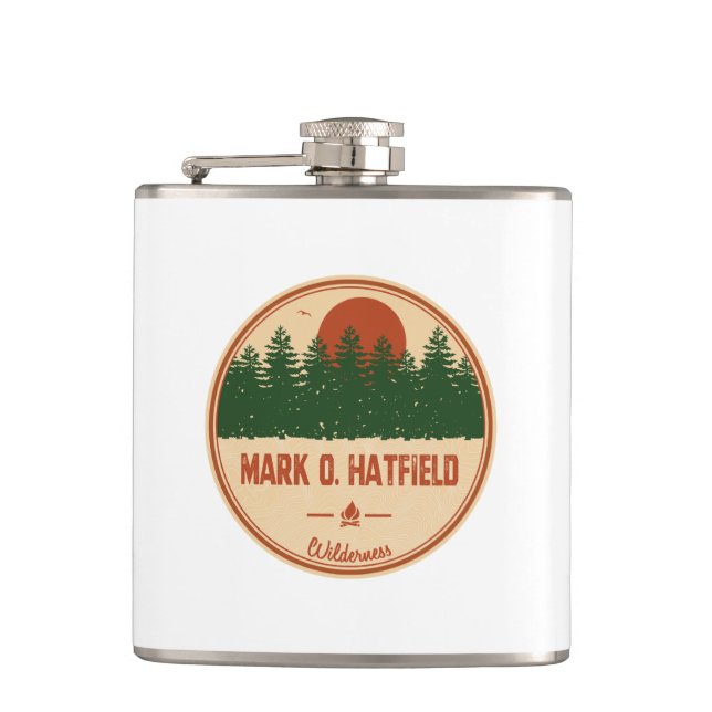 Mark O. Hatfield Wilderness Hip Flask (Front)