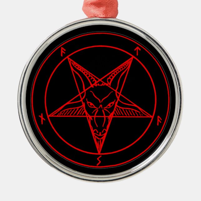 MARK of the DEVIL Metal Tree Decoration (Front)