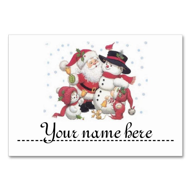 Mark-place for the table of Christmas - Number (Front)