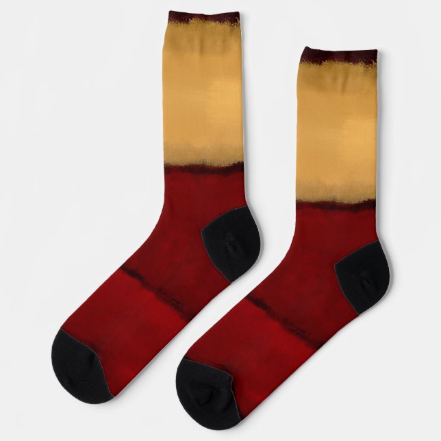 Mark Rothko art in digital style 2 Socks (Left)