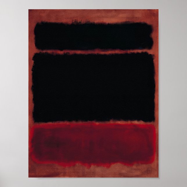 Mark Rothko - Black in Deep Red - 1957 Poster (Front)