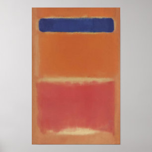 Mark Rothko - Blue Over Red - 1953 Poster
