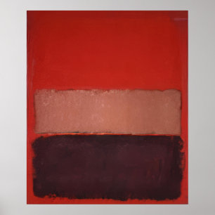 Mark Rothko - No. 46 (Black, Ochre, Red Over Red) Poster