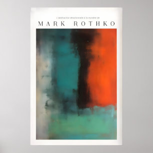 Mark Rothko Style Modern Canvas Abstraction Poster