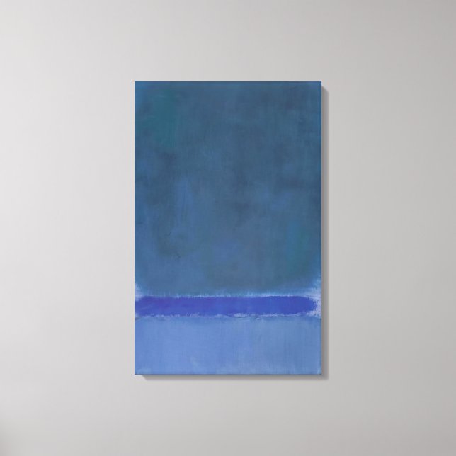 Mark Rothko - Untitled Green on Blue - 1968 Canvas Print (Front)