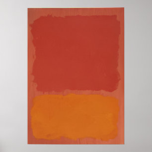 Mark Rothko - Untitled (Red and Orange on Salmon)  Poster