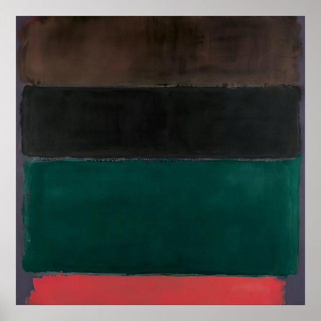 Mark Rothko - Untitled (Red-Brown, Black, Green, R Poster (Front)