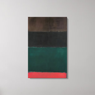 Mark Rothko - Untitled Red-Brown, Black, Green, Re Canvas Print