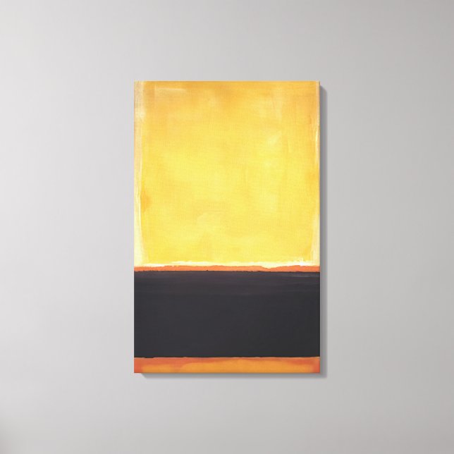Mark Rothko - Yellow, Charcoal, Brown - 1953 Canvas Print (Front)