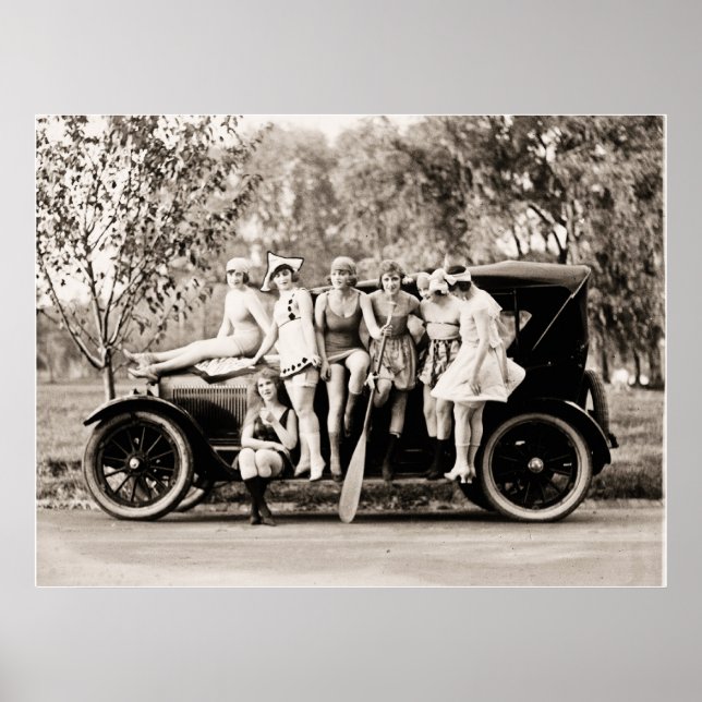 Mark Sennett Bathing Beauties Vintage Poster (Front)