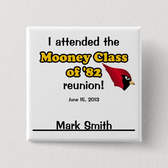 Mark Smith 15 Cm Square Badge (Front)
