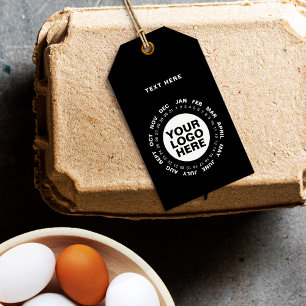 Mark the Date - Logo Calendar Hang Tag Black