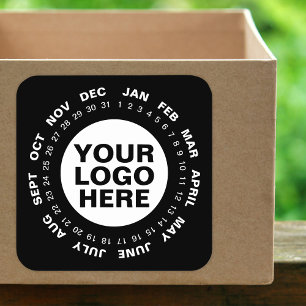 Mark the Date - Logo Calendar Stickers White