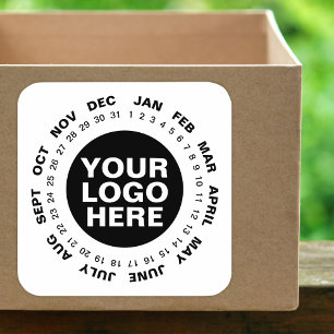 Mark the Date - Logo Calendar Stickers White