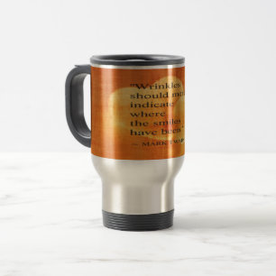 Mark Twain Birthday Quote With Hearts Travel Mug