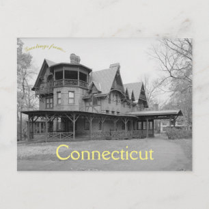Mark Twain House Hartford Connecticut U.S.A. Postcard