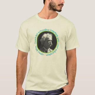 Mark Twain Portrait With Quote Shirt