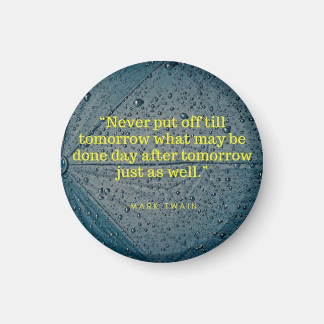 Mark Twain Quote Magnet (Front)