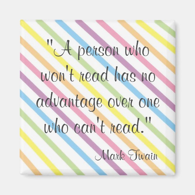 Mark Twain Quote Magnet (Front)
