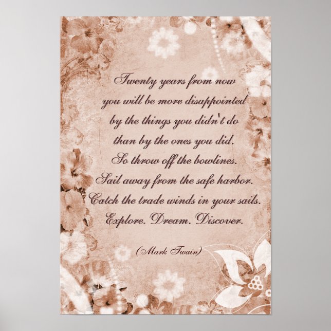 Mark Twain Quote Poster (Front)