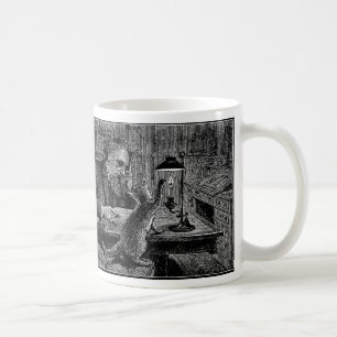 Mark Twain's Cat Snuffs His Candle Coffee Mug