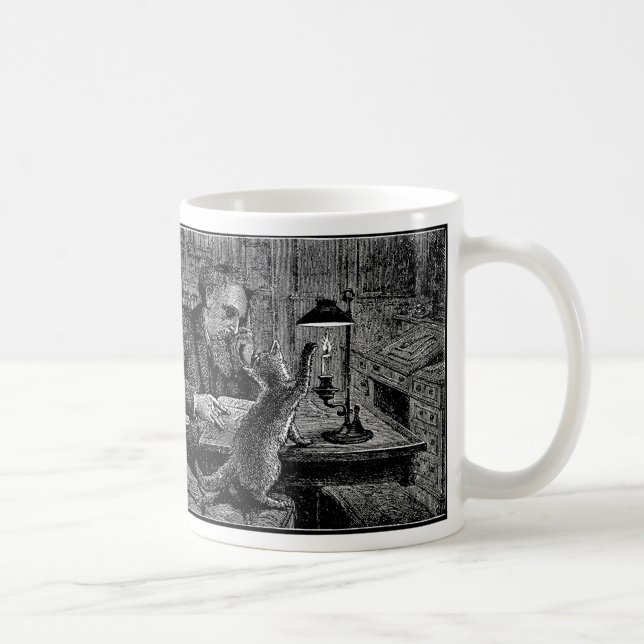 Mark Twain's Cat Snuffs His Candle Coffee Mug (Right)