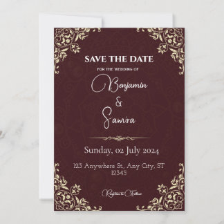 Mark your calendar for our wedding | Save the date Invitation