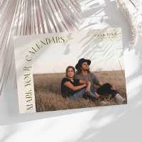 Mark Your Calendars Cream Curved Frame Photo