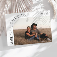 Mark Your Calendars White Curved Frame Photo