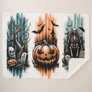 Marked by Moonlight – The Numbered Graves Sherpa Blanket