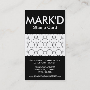 marked stamp card