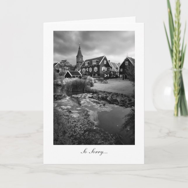 Marken Village, Netherlands - So Sorry Card (Front)